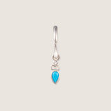 Turquoise Drop Charm Earring
