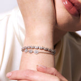 Luna Leaf Bracelet Silver