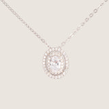 Luna Halo Pendant Necklace
