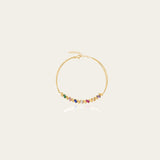 Multicolour Deco Spinel Bracelet Gold - By Eda Dogan