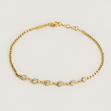 Mini Icon Ball Chain Bracelet Gold