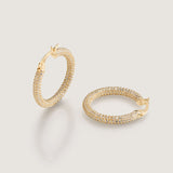 Daphne Gold Medium Hoop Earring