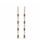 Blue Stone Drop Earring