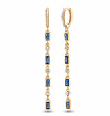 Blue Stone Drop Earring