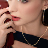 Blue Stone Drop Earring - By Eda Dogan