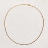 Dainty Tennis Choker Gold - By Eda Dogan