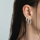 Daphne Silver Hoops Small - By Eda Dogan