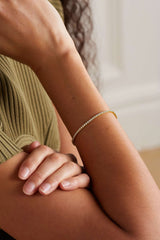 Elegant Contemporary Tennis Bracelet