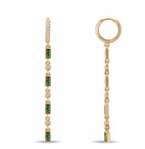 Green Stone Drop Earring