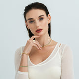 Green Stone Tennis Bracelet - By Eda Dogan