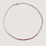 Heart-Cut Quartz Stone Choker - By Eda Dogan