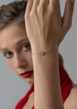 Mini Charm Evil Eye Bracelet - By Eda Dogan