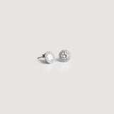 Mini Stud Solitaire Earring Silver - By Eda Dogan