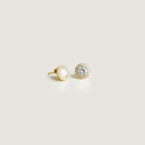 Minimal Stud Gold Earring - By Eda Dogan
