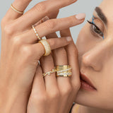 Twill Band Ring Gold - By Eda Dogan