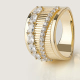 Twill Band Ring Gold - By Eda Dogan