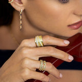 Twill Band Ring Gold - By Eda Dogan