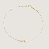 Wave 14k Gold Diamond Bracelet - By Eda Dogan
