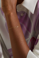Wave 14k Gold Diamond Bracelet - By Eda Dogan
