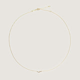 Wave 14k Gold Diamond Necklace - By Eda Dogan