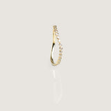 Wave 14k Gold Diamond Ring - By Eda Dogan