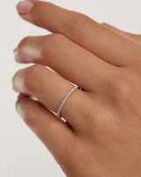 WHITE GOLD ETERNITY MINI RING