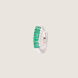Emerald Line Hoop Earring