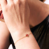 Ladybug and Eye Charm Bracelet