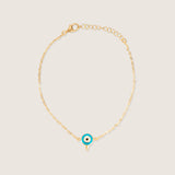 Ladybug and Eye Charm Bracelet