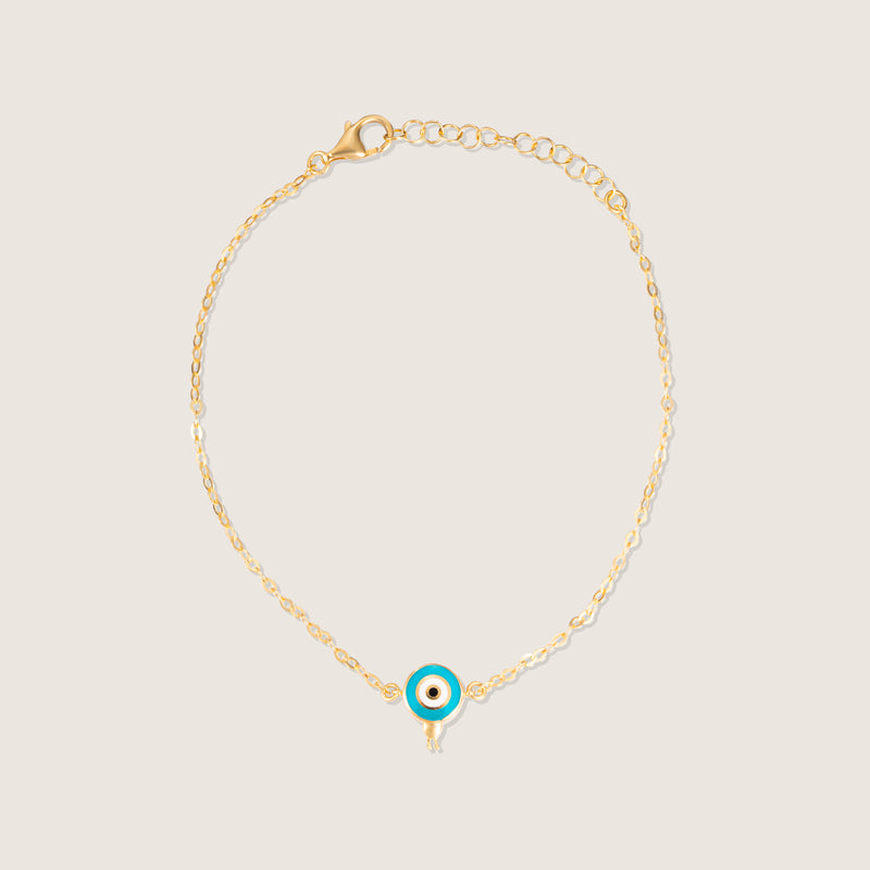Ladybug and Eye Charm Bracelet