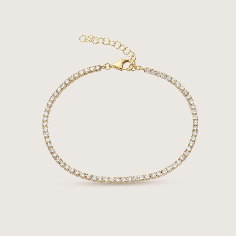 Dainty Tennis Bracelet Gold - By Eda Dogan