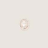 Luna Halo Pearl Studs