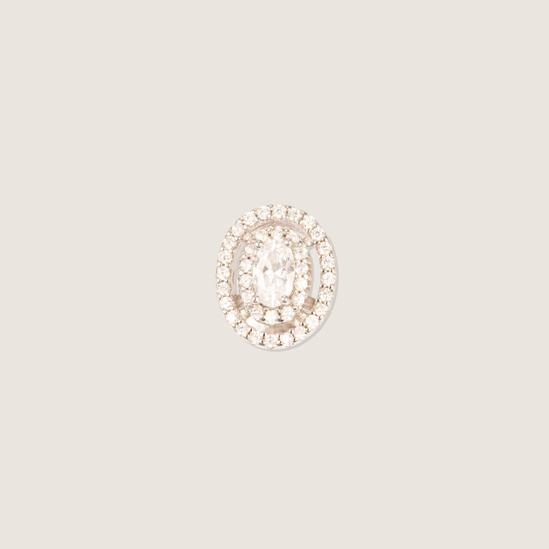 Luna Halo Pearl Studs