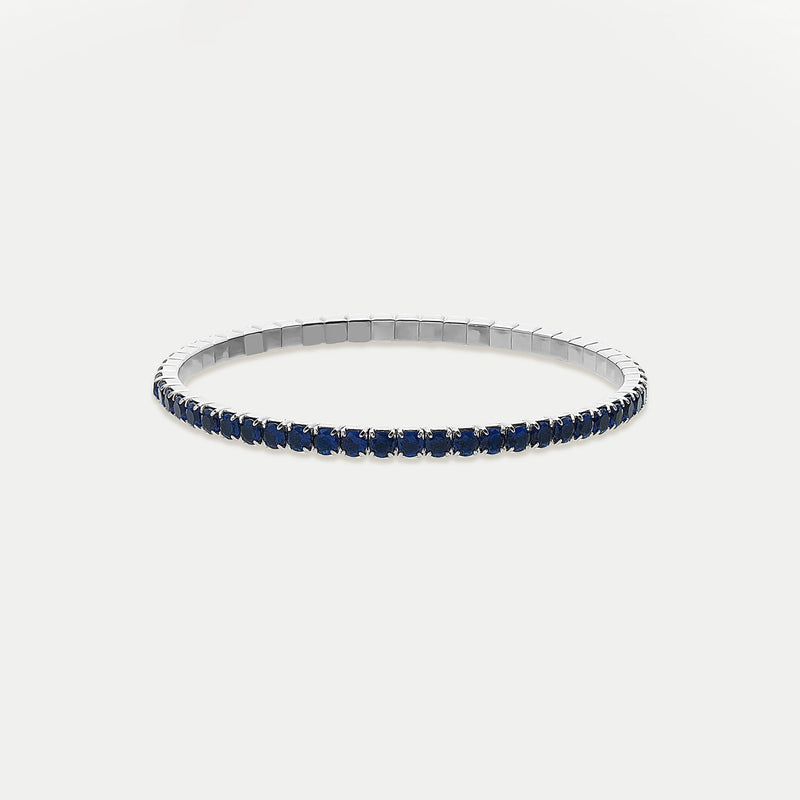 Sapphire Stretch Tennis Bracelet - By Eda Dogan