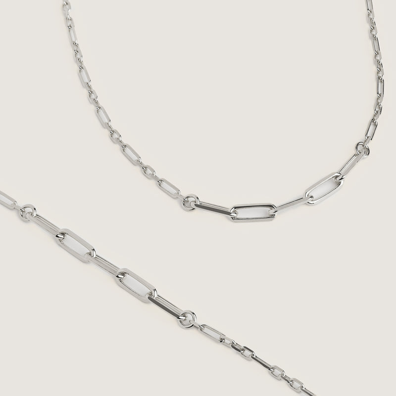 Laura Chain Necklace Silver