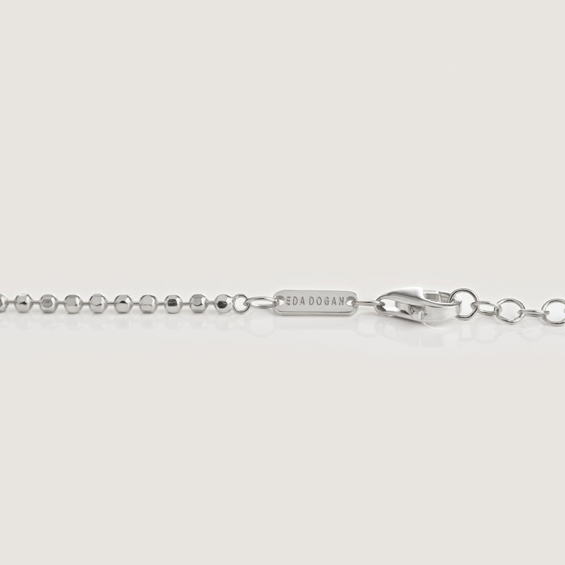 Bold Ball Chain Necklace Silver