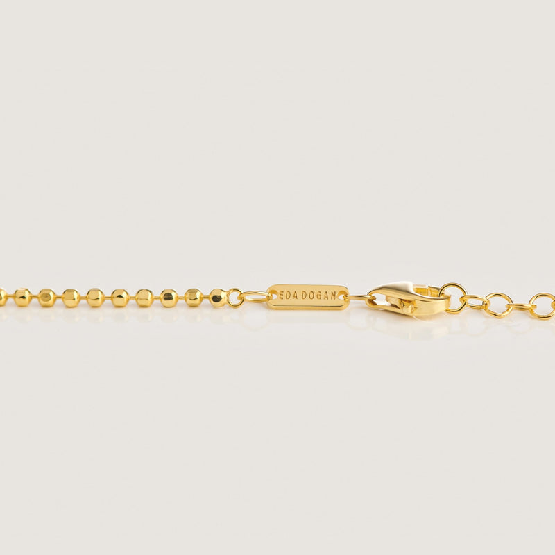 Bold Ball Chain Necklace Gold - By Eda Dogan