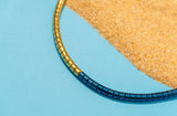 Chain Blue and Gold Bold Necklace