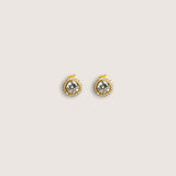 Minimal Stud Gold Earring - By Eda Dogan