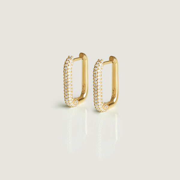 SMALL RECTANGLE EARRINGS - By Eda Dogan