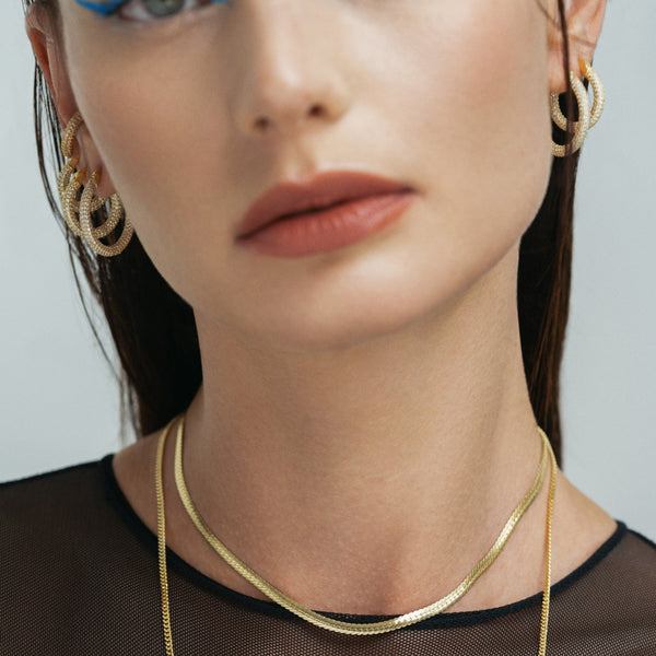 SNAKE CHAIN NECKLACE GOLD - By Eda Dogan