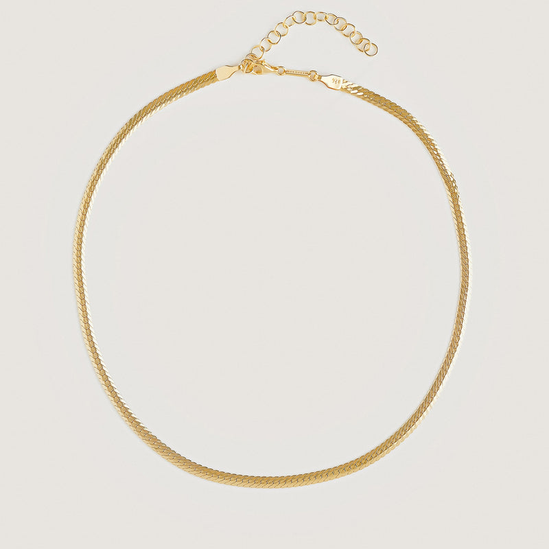 SNAKE CHAIN NECKLACE GOLD - By Eda Dogan