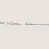 Snake Chain Necklace Silver Tone - By Eda Dogan