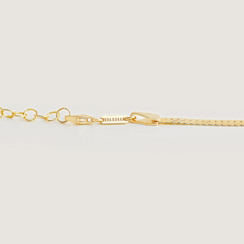 Snake Gold Chain Bracelet - By Eda Dogan