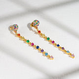 The Droplet Multicolour Stone Earring - By Eda Dogan