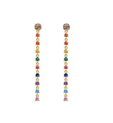 The Droplet Multicolour Stone Earring - By Eda Dogan