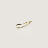 Wave 14k Gold Diamond Ring - By Eda Dogan
